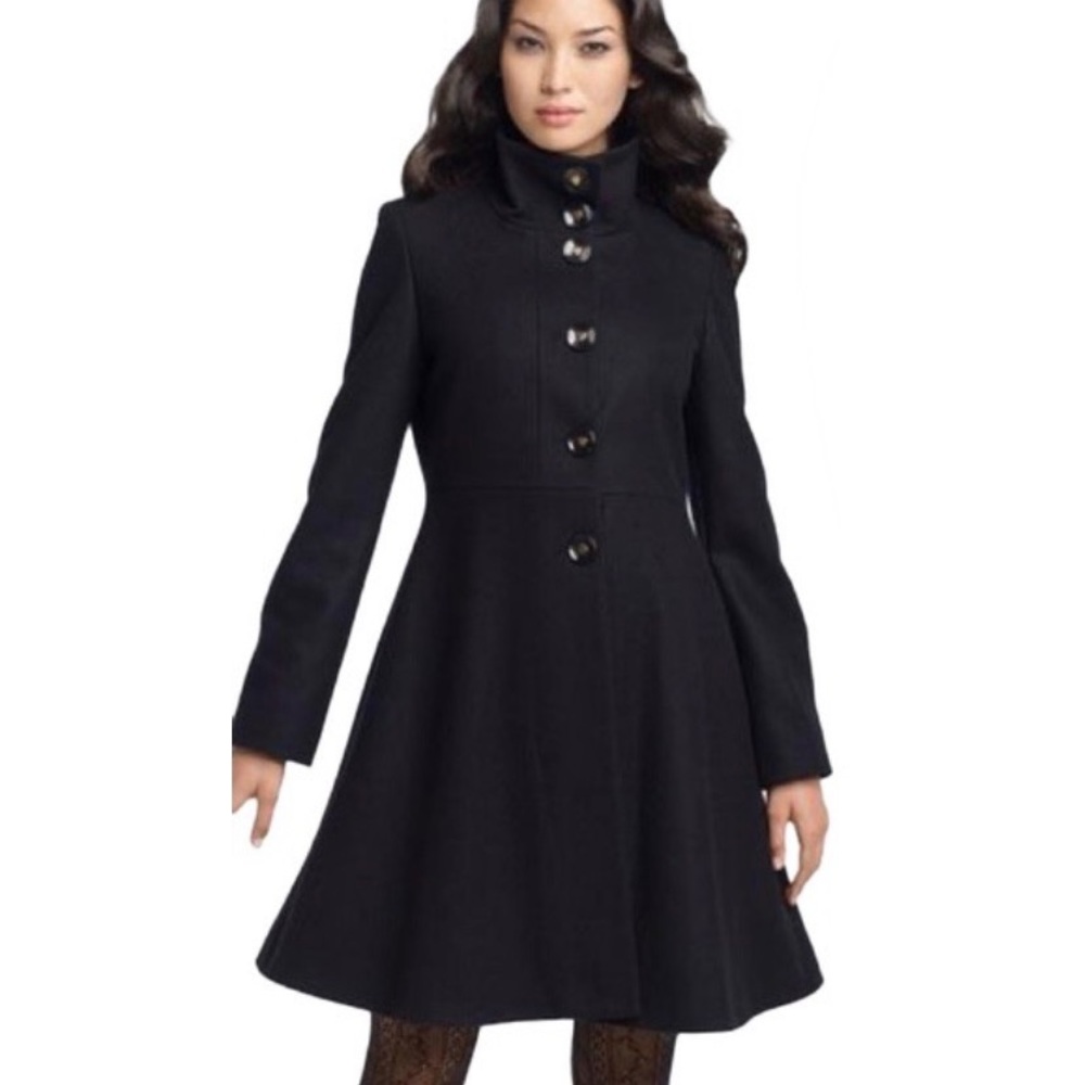 Betsey Johnson Heart Button Pea Coat - Picture 7 of 7